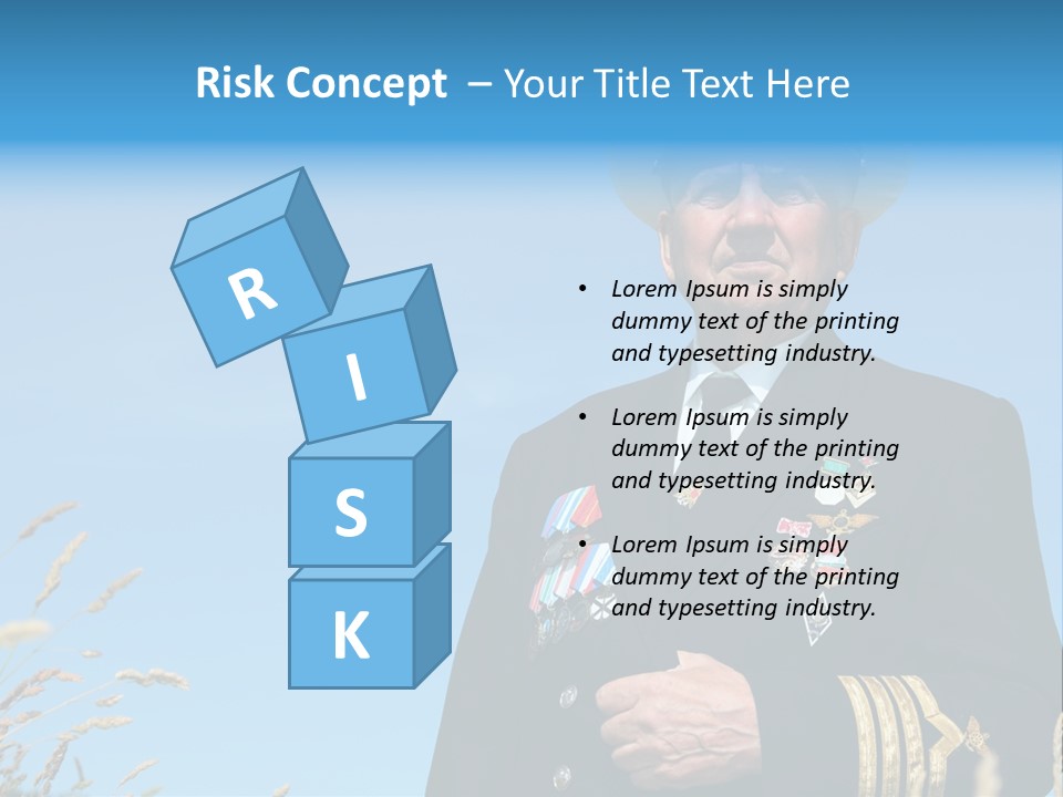 Outdoor Captain Pose PowerPoint Template