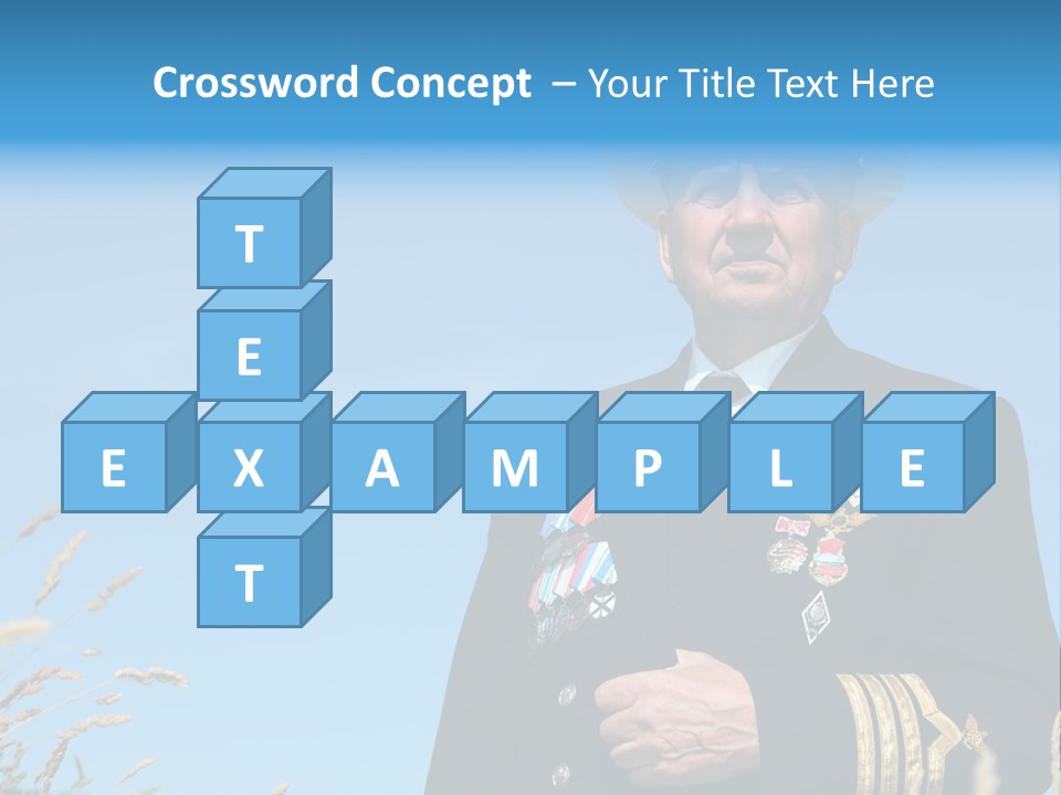 Outdoor Captain Pose PowerPoint Template