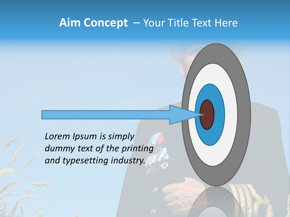 Outdoor Captain Pose PowerPoint Template