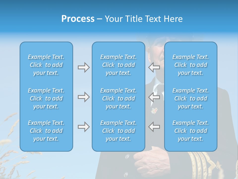 Outdoor Captain Pose PowerPoint Template