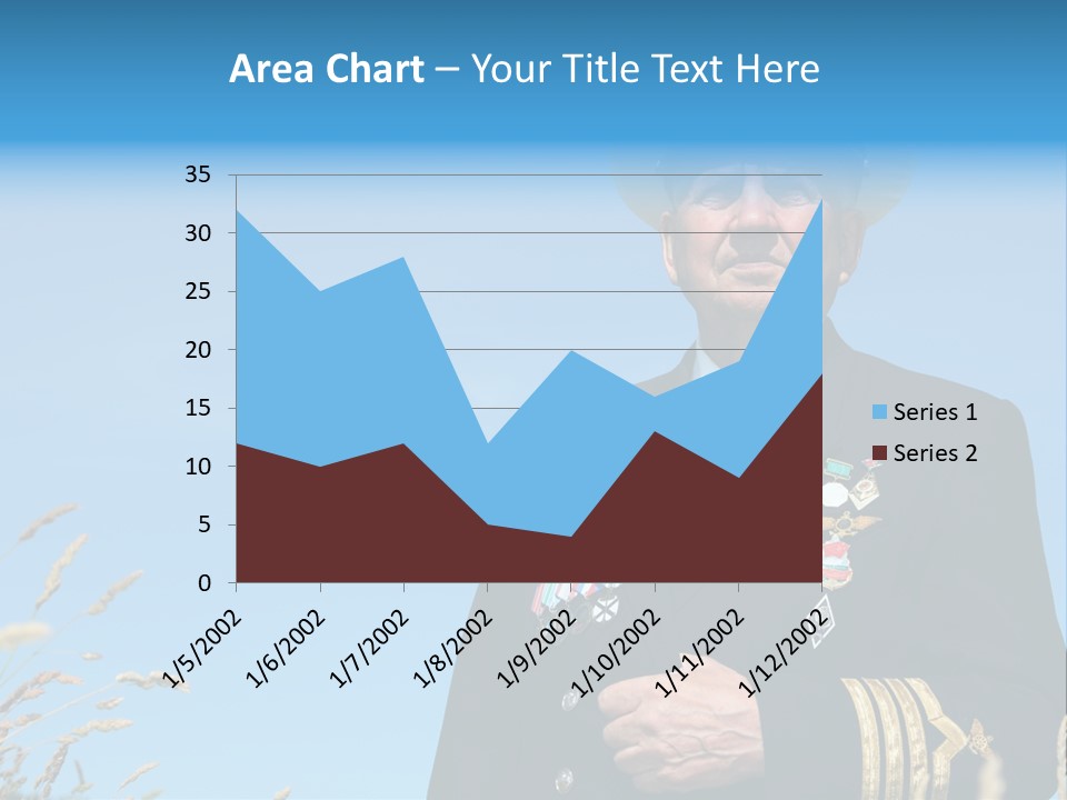 Outdoor Captain Pose PowerPoint Template
