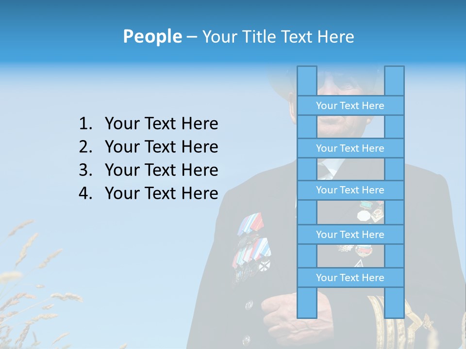 Outdoor Captain Pose PowerPoint Template