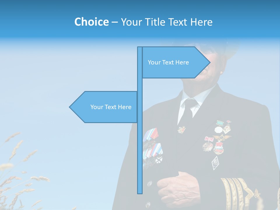 Outdoor Captain Pose PowerPoint Template