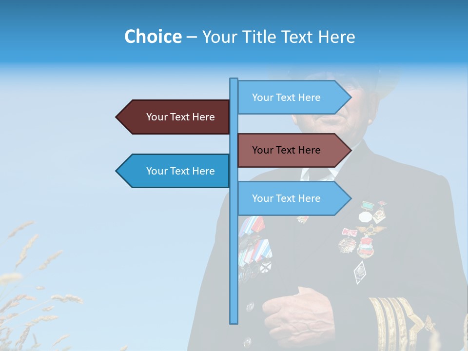 Outdoor Captain Pose PowerPoint Template