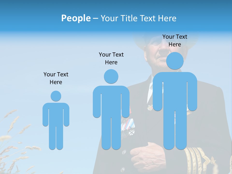 Outdoor Captain Pose PowerPoint Template