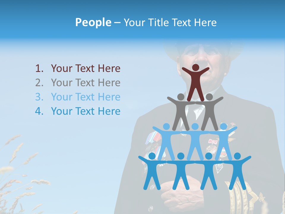 Outdoor Captain Pose PowerPoint Template