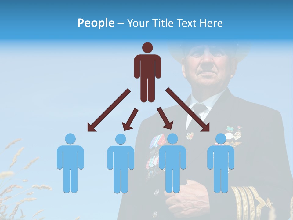 Outdoor Captain Pose PowerPoint Template