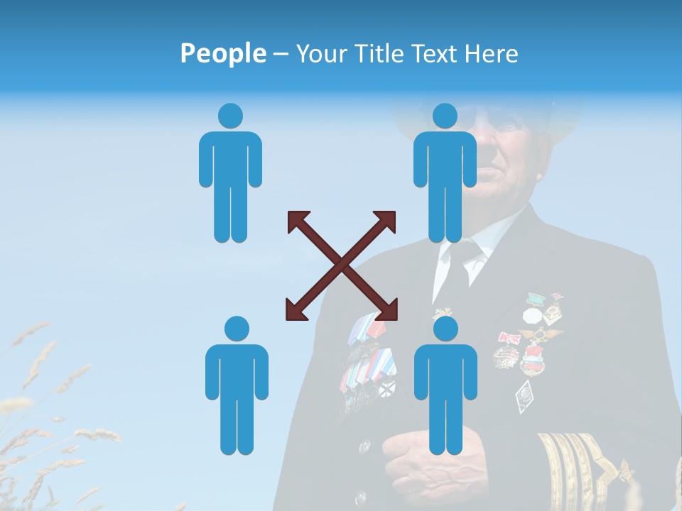Outdoor Captain Pose PowerPoint Template