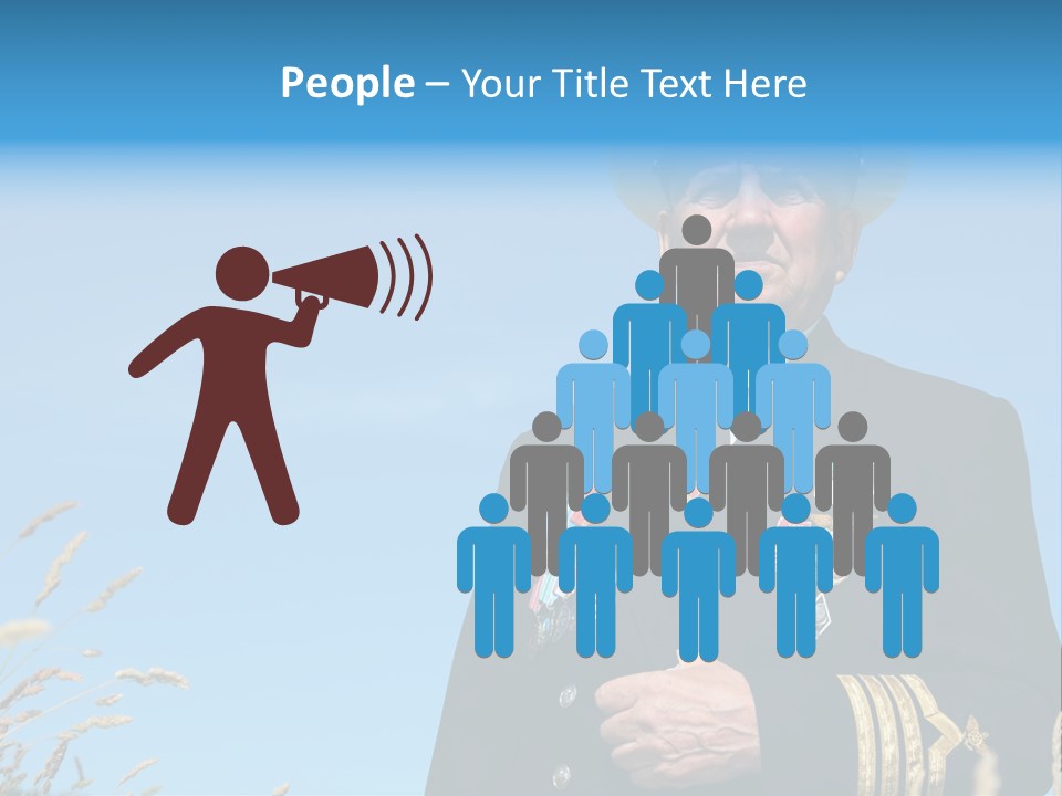 Outdoor Captain Pose PowerPoint Template