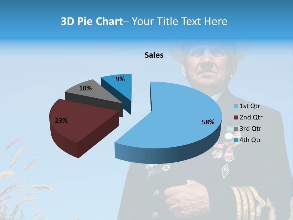 Outdoor Captain Pose PowerPoint Template