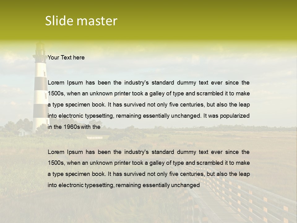 Bodie Black Nags PowerPoint Template