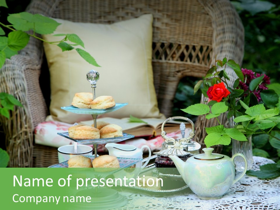 Scones Bowl Summer PowerPoint Template