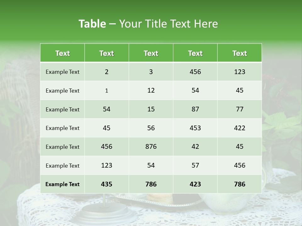 Scones Bowl Summer PowerPoint Template