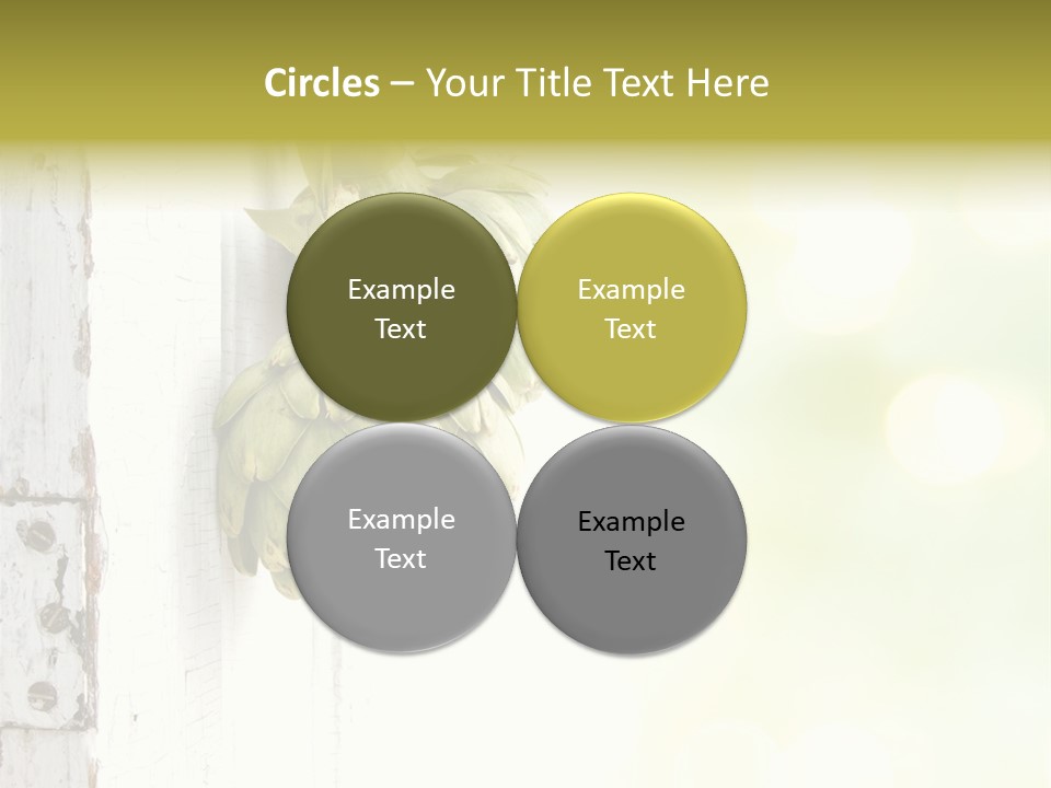 A Bunch Of Unripe Bananas Hanging On A Wall PowerPoint Template