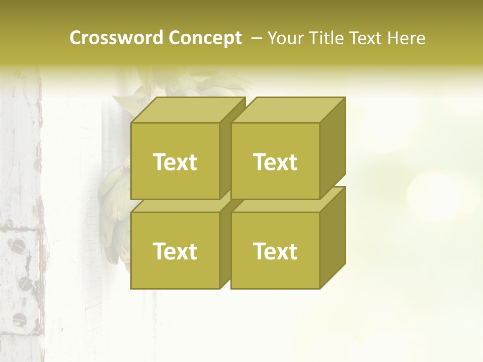 A Bunch Of Unripe Bananas Hanging On A Wall PowerPoint Template