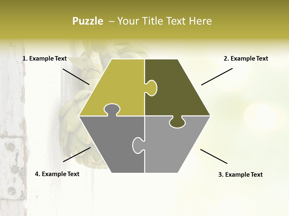 A Bunch Of Unripe Bananas Hanging On A Wall PowerPoint Template