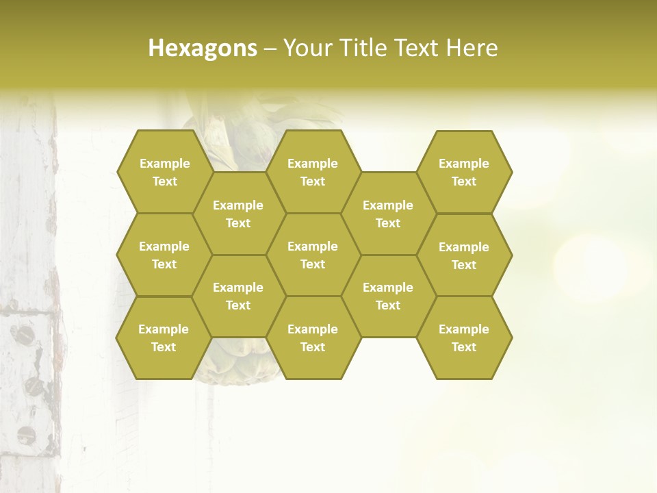 A Bunch Of Unripe Bananas Hanging On A Wall PowerPoint Template