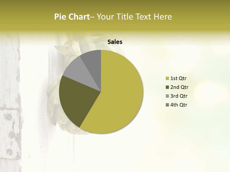 A Bunch Of Unripe Bananas Hanging On A Wall PowerPoint Template