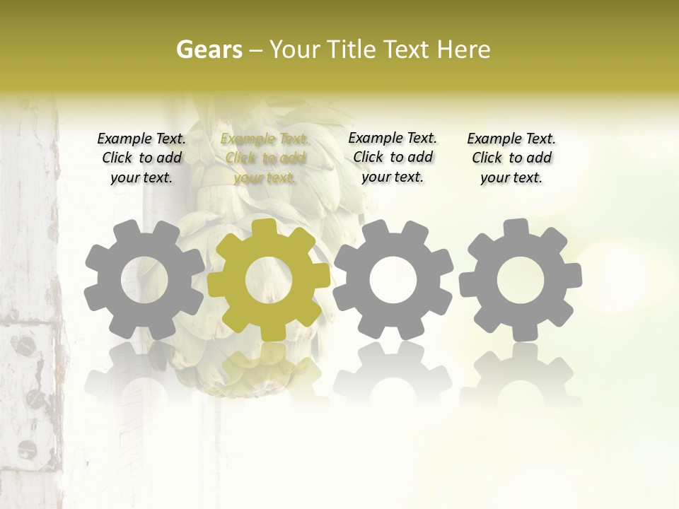 A Bunch Of Unripe Bananas Hanging On A Wall PowerPoint Template