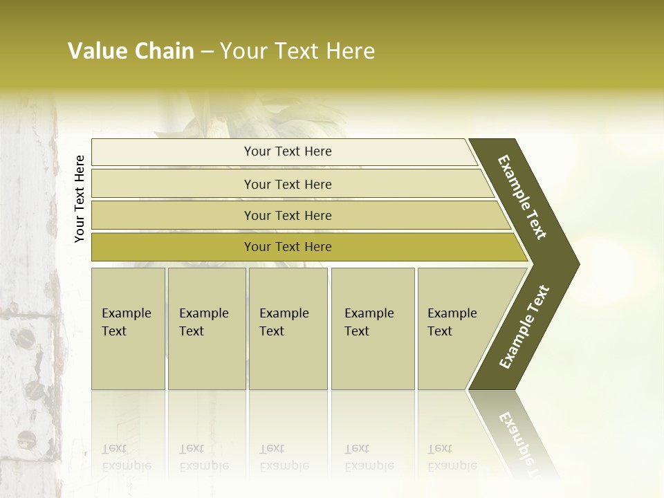 A Bunch Of Unripe Bananas Hanging On A Wall PowerPoint Template