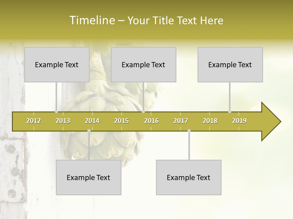 A Bunch Of Unripe Bananas Hanging On A Wall PowerPoint Template