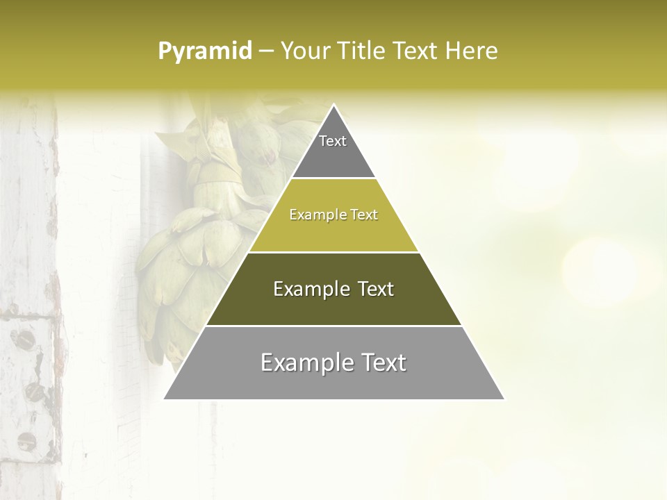 A Bunch Of Unripe Bananas Hanging On A Wall PowerPoint Template