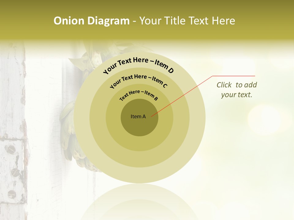 A Bunch Of Unripe Bananas Hanging On A Wall PowerPoint Template