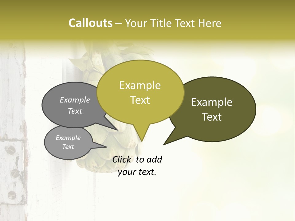 A Bunch Of Unripe Bananas Hanging On A Wall PowerPoint Template