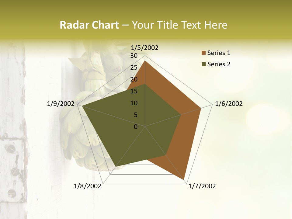 A Bunch Of Unripe Bananas Hanging On A Wall PowerPoint Template