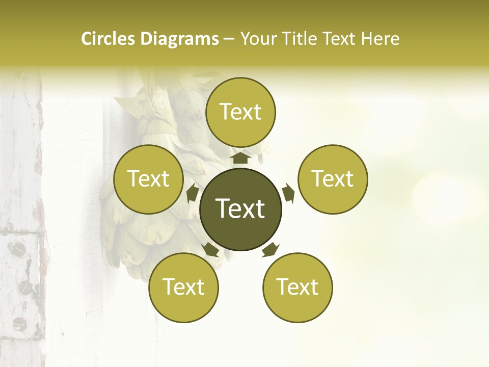 A Bunch Of Unripe Bananas Hanging On A Wall PowerPoint Template