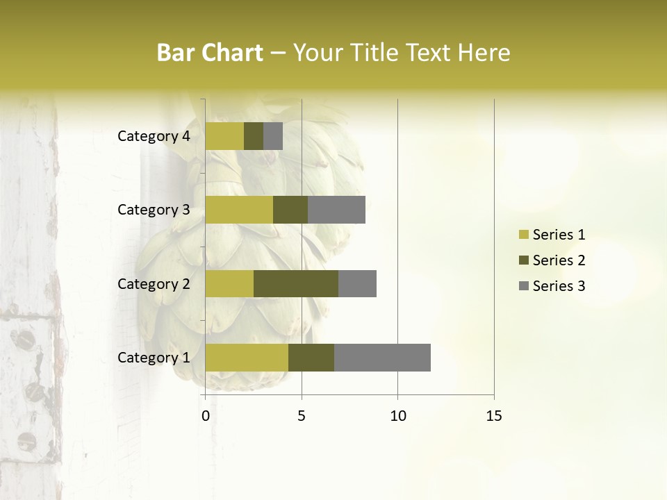 A Bunch Of Unripe Bananas Hanging On A Wall PowerPoint Template