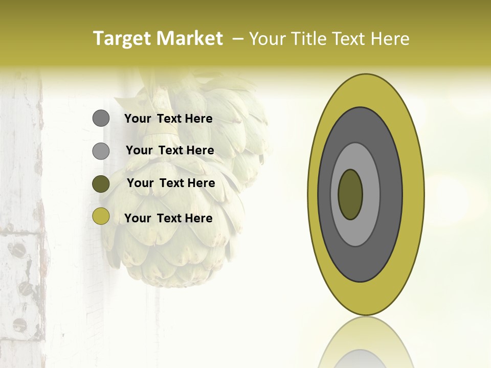 A Bunch Of Unripe Bananas Hanging On A Wall PowerPoint Template