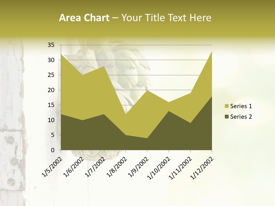 A Bunch Of Unripe Bananas Hanging On A Wall PowerPoint Template