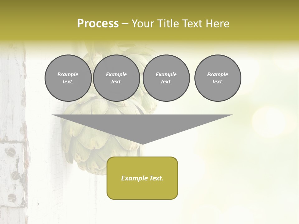 A Bunch Of Unripe Bananas Hanging On A Wall PowerPoint Template