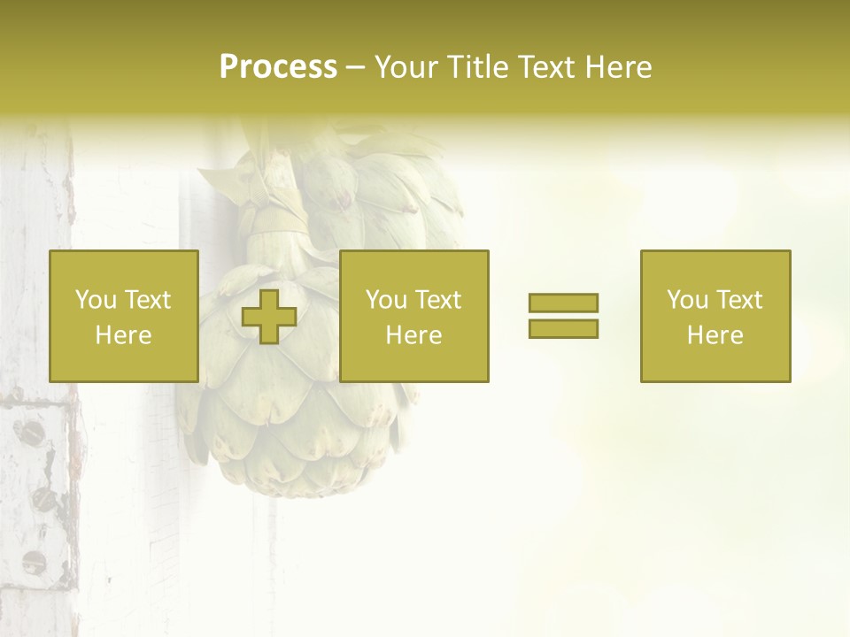 A Bunch Of Unripe Bananas Hanging On A Wall PowerPoint Template