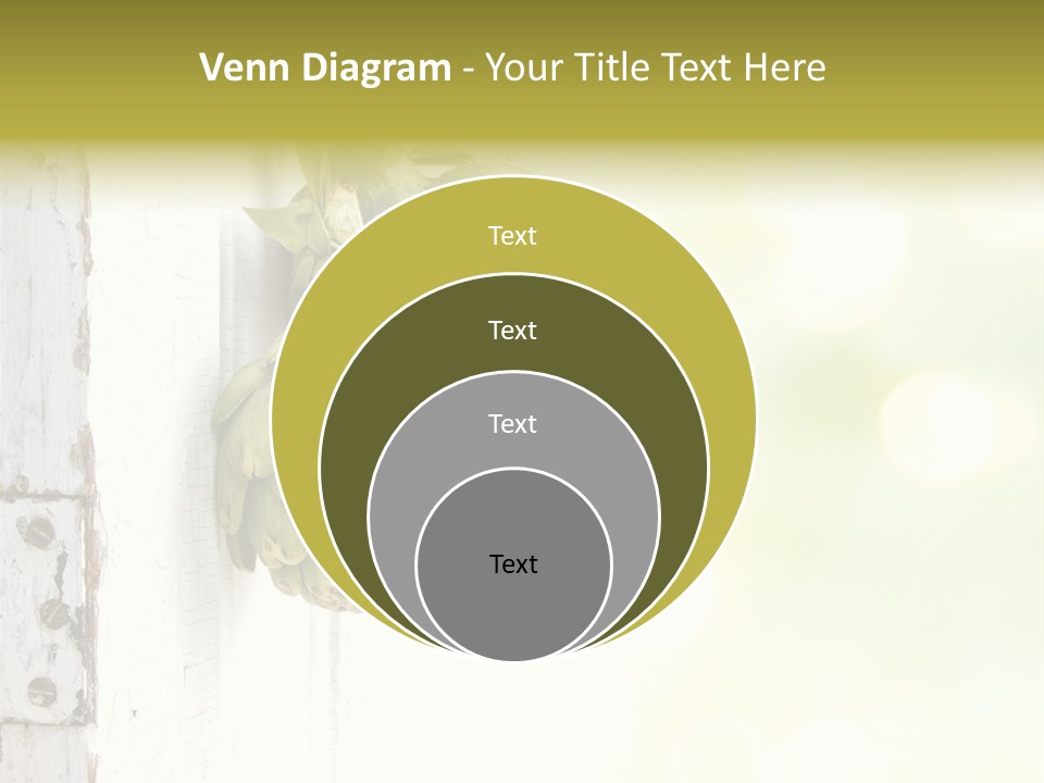 A Bunch Of Unripe Bananas Hanging On A Wall PowerPoint Template