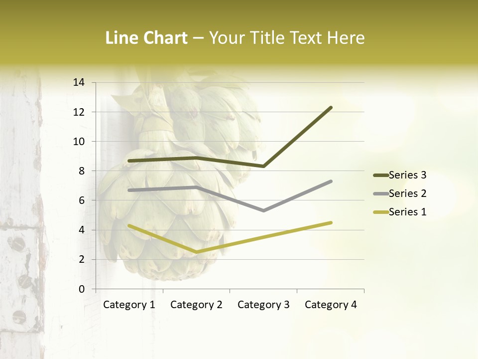 A Bunch Of Unripe Bananas Hanging On A Wall PowerPoint Template