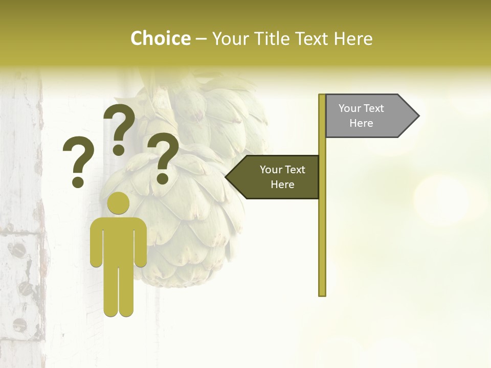 A Bunch Of Unripe Bananas Hanging On A Wall PowerPoint Template