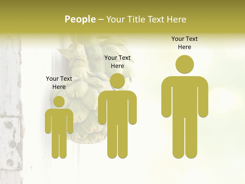 A Bunch Of Unripe Bananas Hanging On A Wall PowerPoint Template