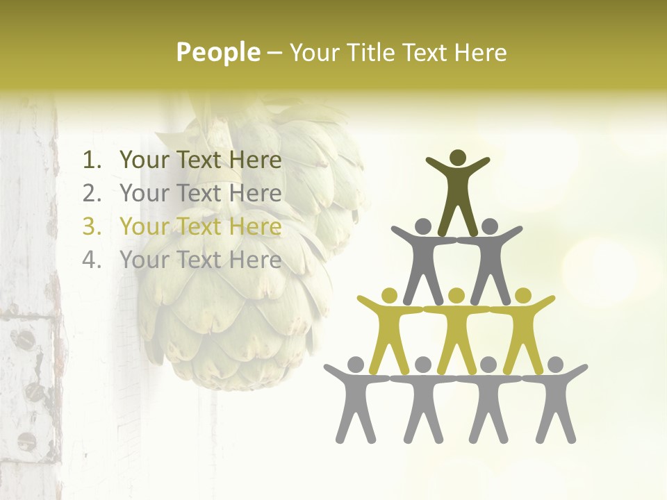 A Bunch Of Unripe Bananas Hanging On A Wall PowerPoint Template