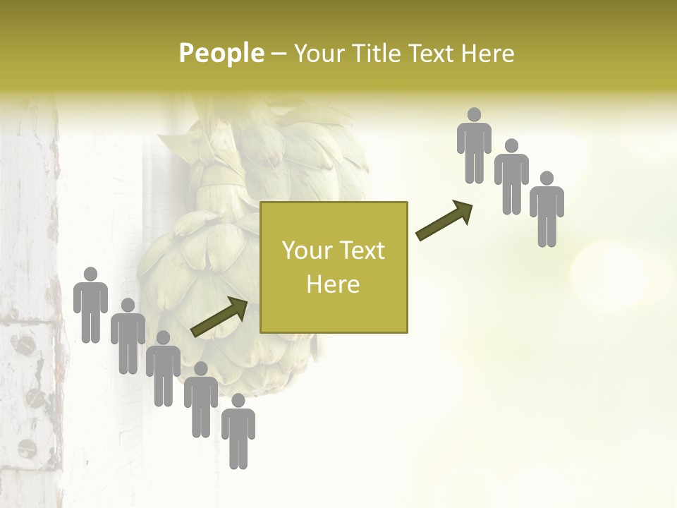 A Bunch Of Unripe Bananas Hanging On A Wall PowerPoint Template