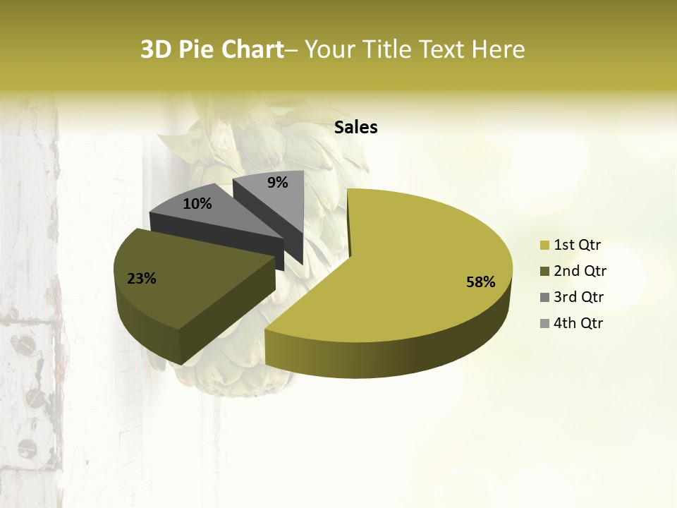 A Bunch Of Unripe Bananas Hanging On A Wall PowerPoint Template