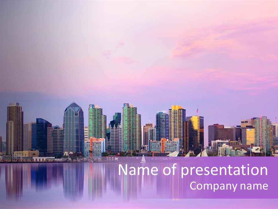 Outdoor Dusk Modern PowerPoint Template