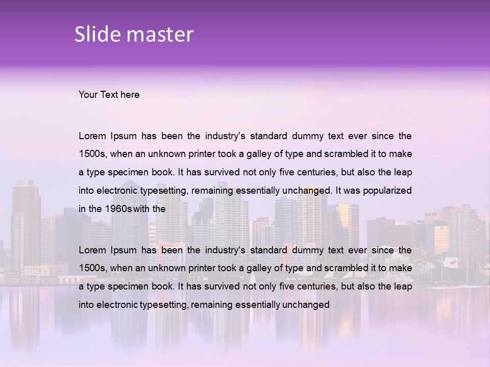 Outdoor Dusk Modern PowerPoint Template