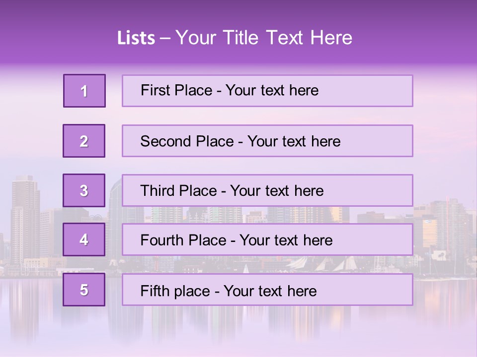 Outdoor Dusk Modern PowerPoint Template