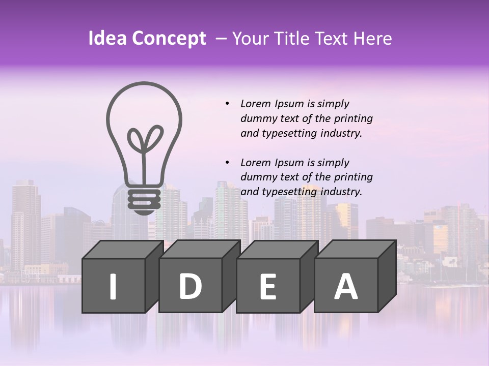 Outdoor Dusk Modern PowerPoint Template