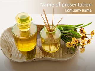 Herb Herbal Aromatherapy PowerPoint Template