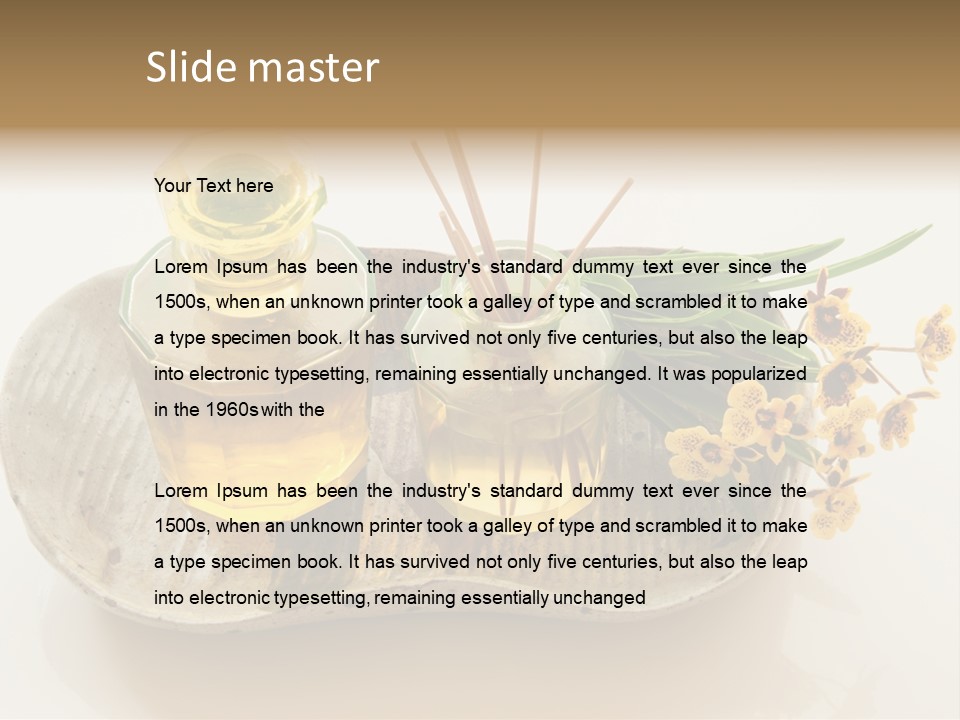 Herb Herbal Aromatherapy PowerPoint Template