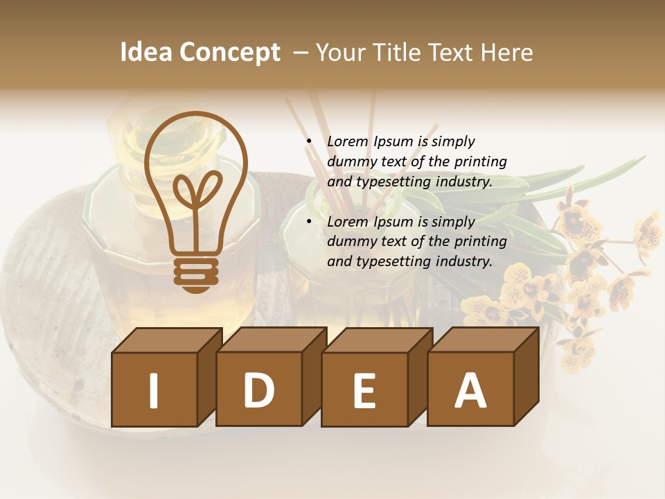 Herb Herbal Aromatherapy PowerPoint Template