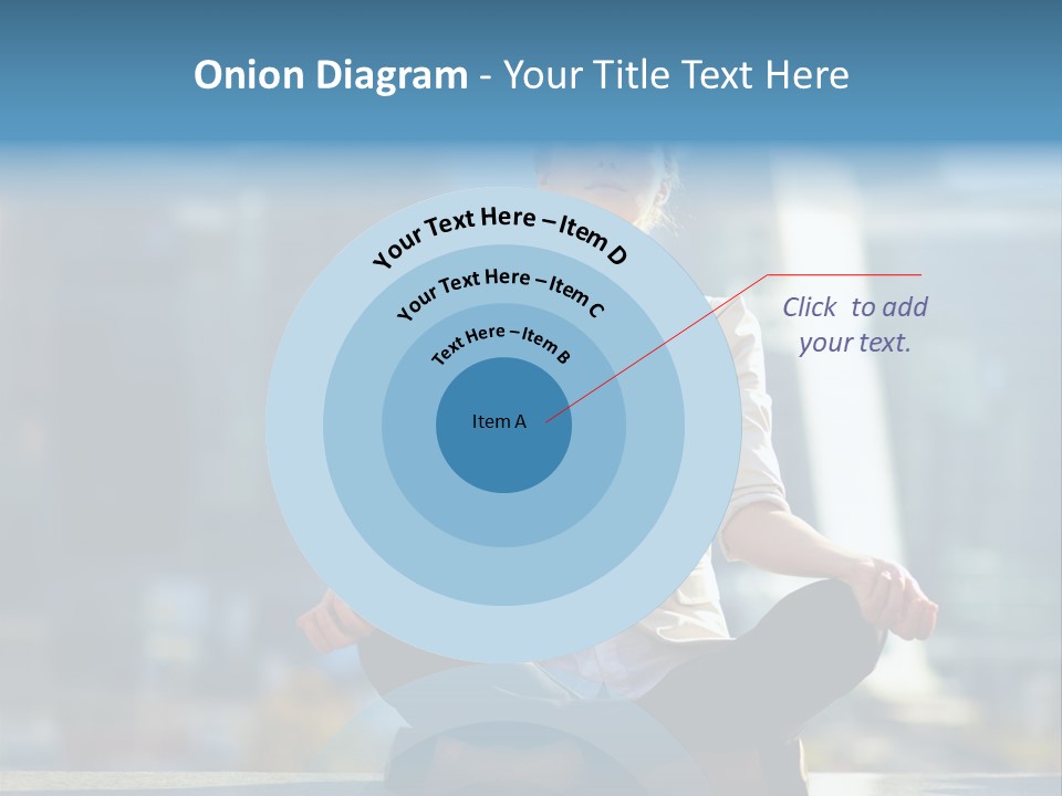 A Woman Sitting In A Lotus Position With Her Eyes Closed PowerPoint Template